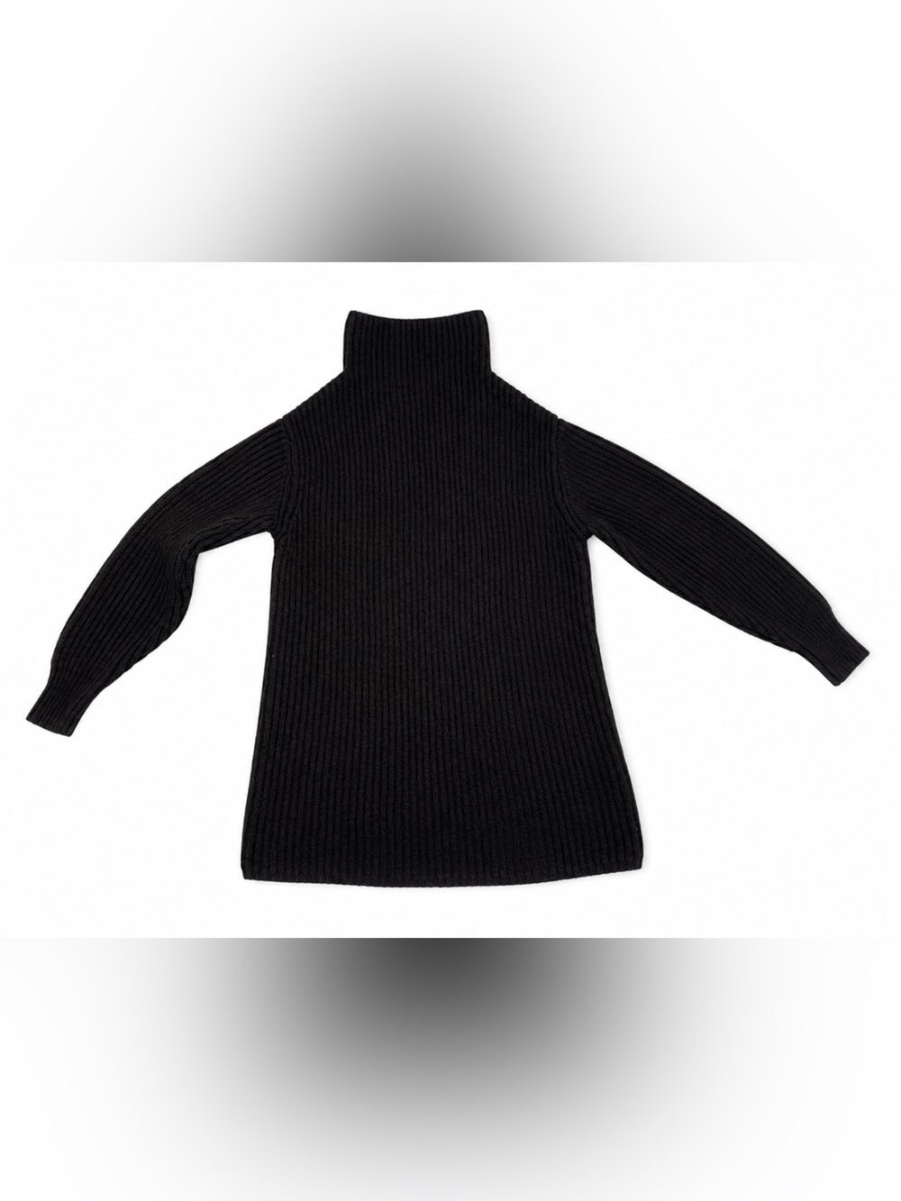 Wilfred Black Ribbed Turtleneck Sweater  – XS